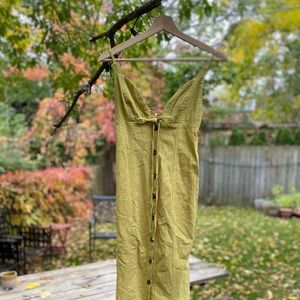 SHEIN yellow-green summer dress